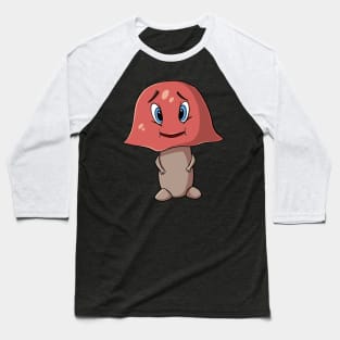 Cute Funny Mushroom Baseball T-Shirt